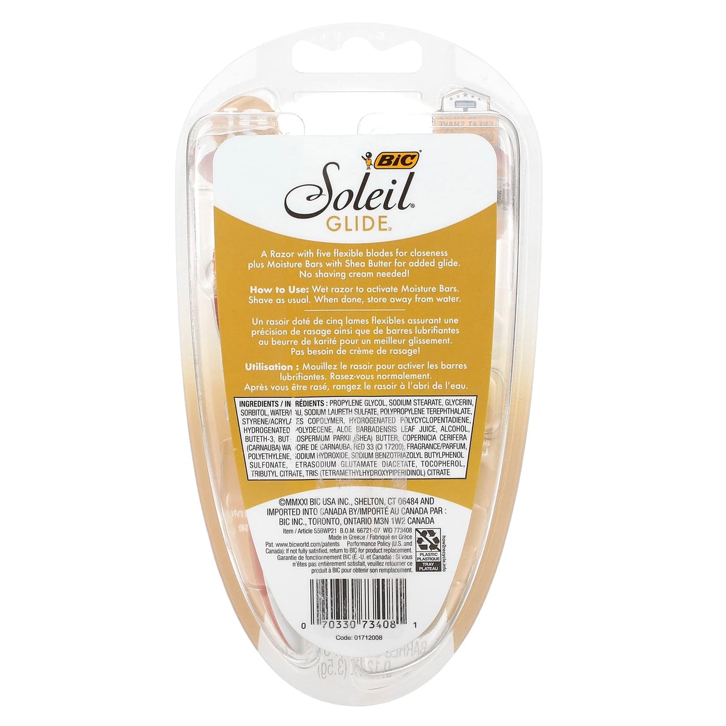 BIC Soleil Glide Disposable Razors, 2-Piece Set for Smooth Shaving - Image 2