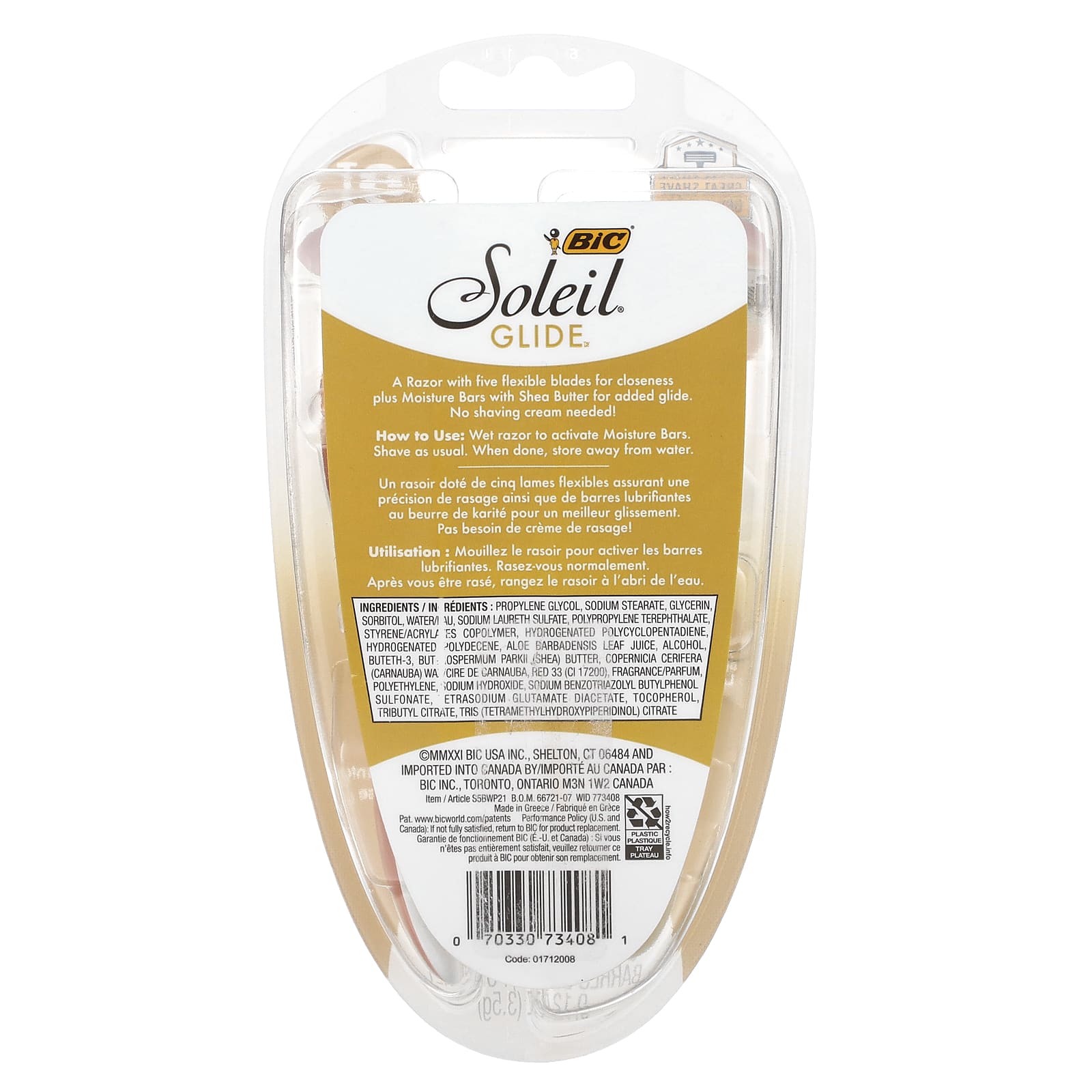 BIC Soleil Glide Disposable Razors, 2-Piece Set for Smooth Shaving - Image 2