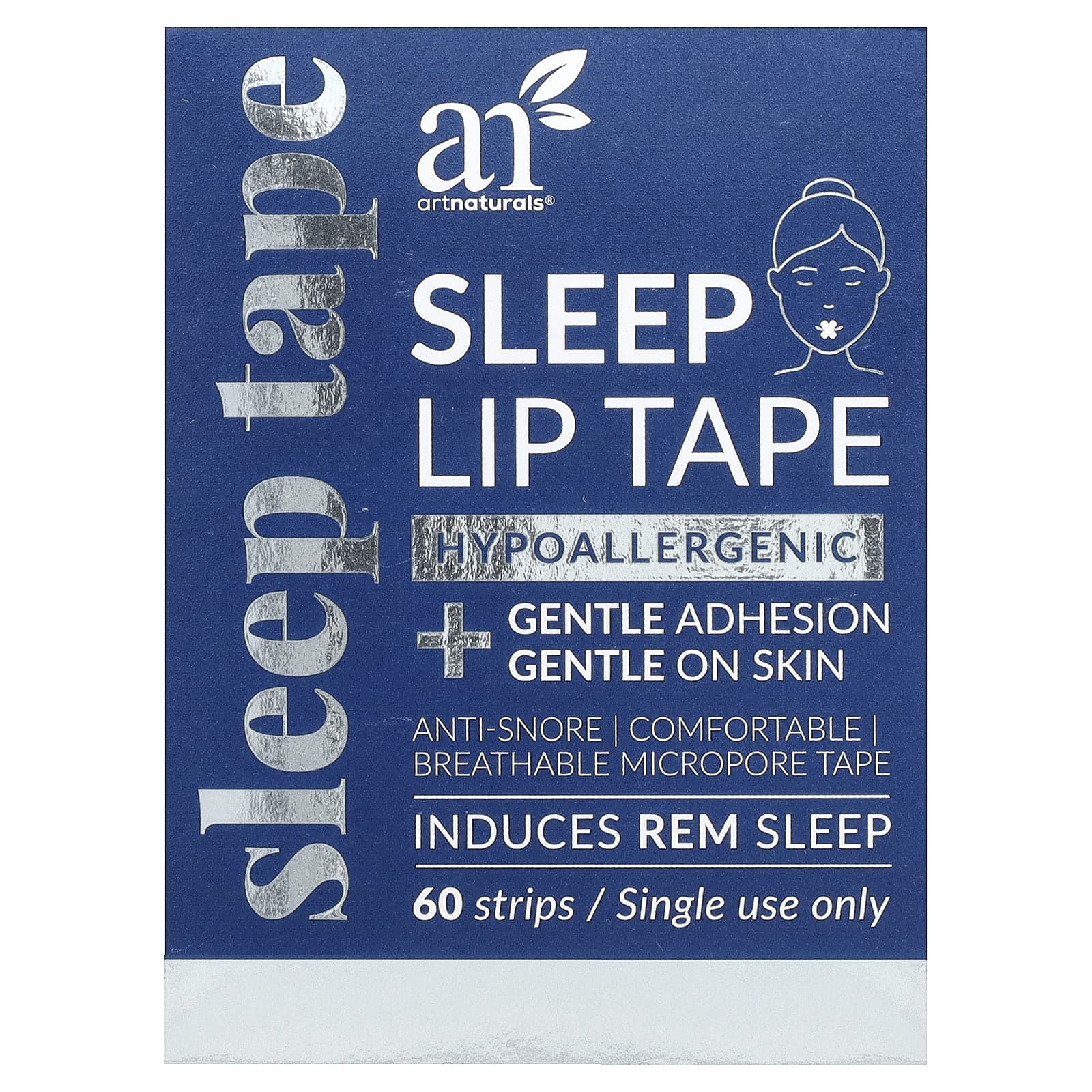 Sleep Better with artnaturals Lip Tape - 60 Strips - Image 1
