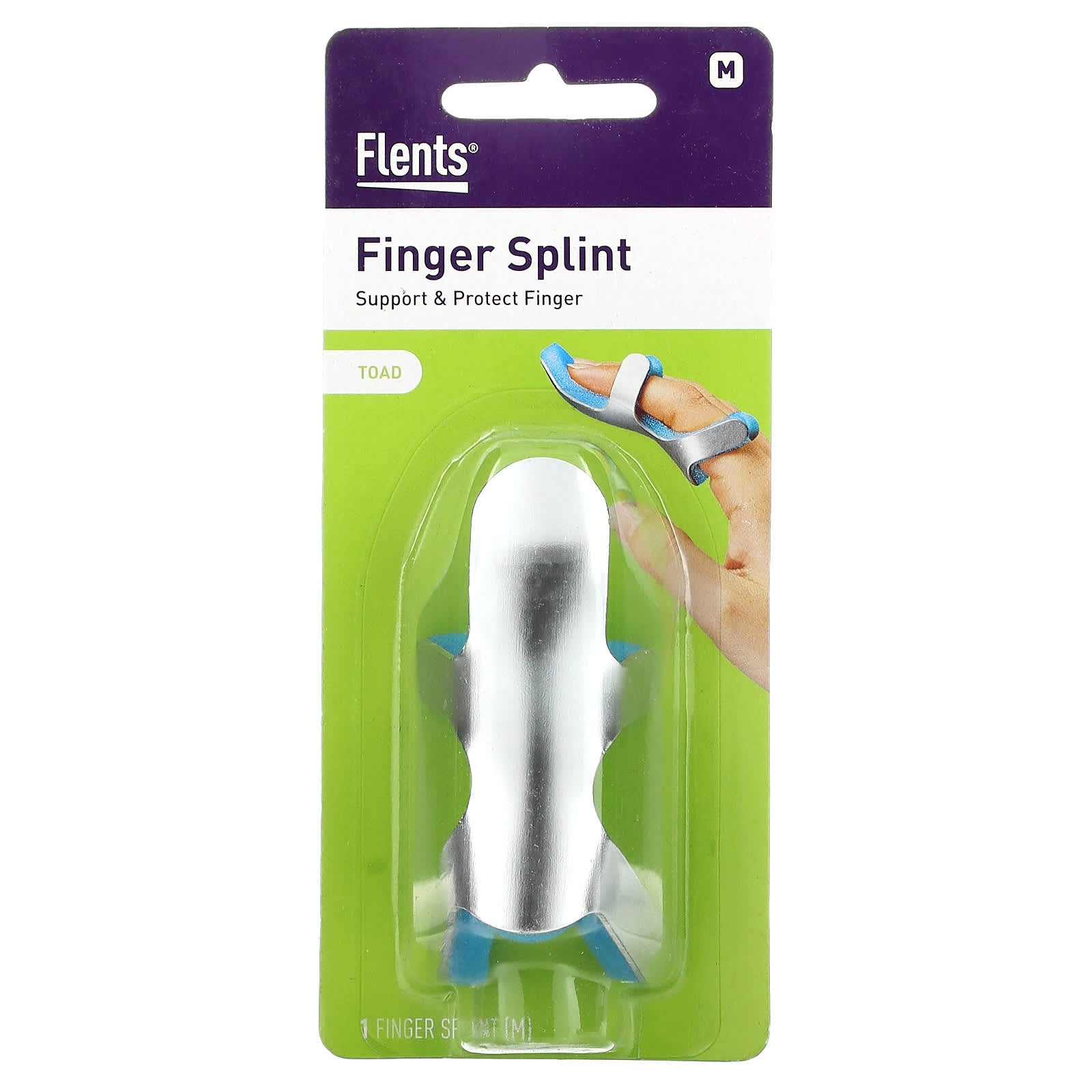 Flents Finger Splint for Support & Protection - Medium, 1 Piece - Image 1