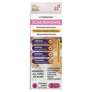 Scar Removal Silicone Sheets by artnaturals - 6 Reusable Sheets