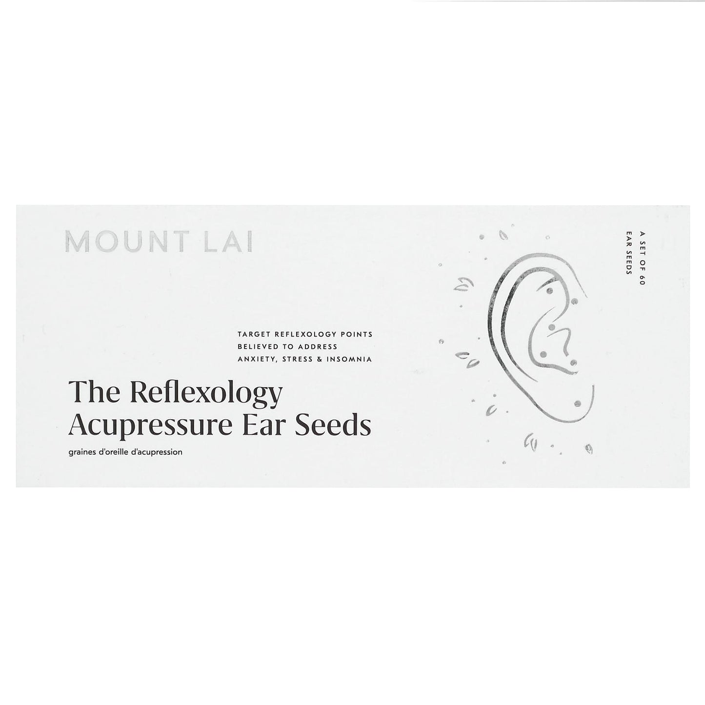Mount Lai, The Reflexology Acupressure Ear Seeds, 60 Acupressure Ear Seeds - Image 2