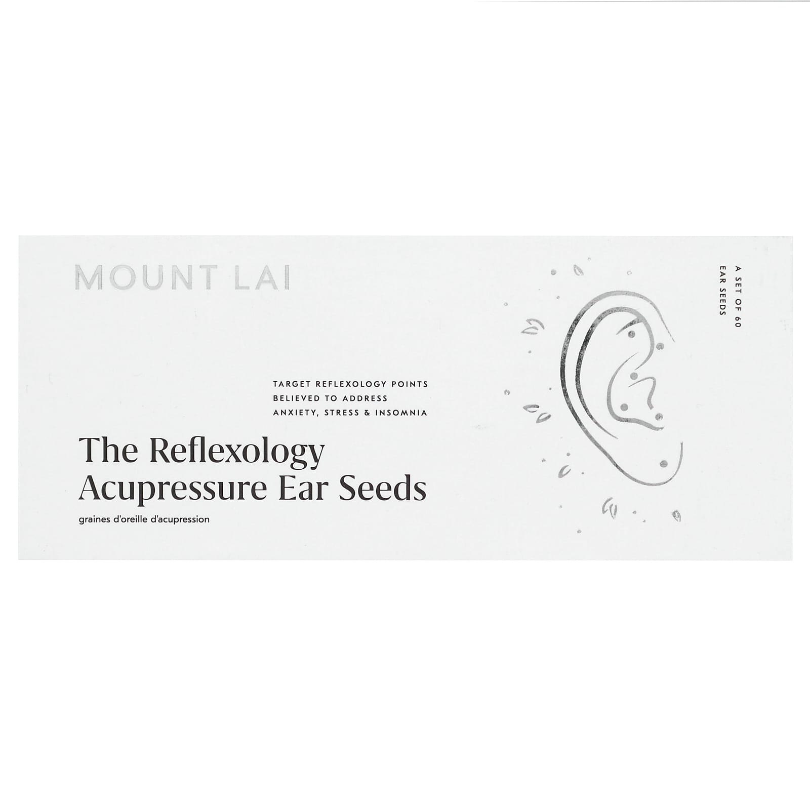 Mount Lai, The Reflexology Acupressure Ear Seeds, 60 Acupressure Ear Seeds - Image 2