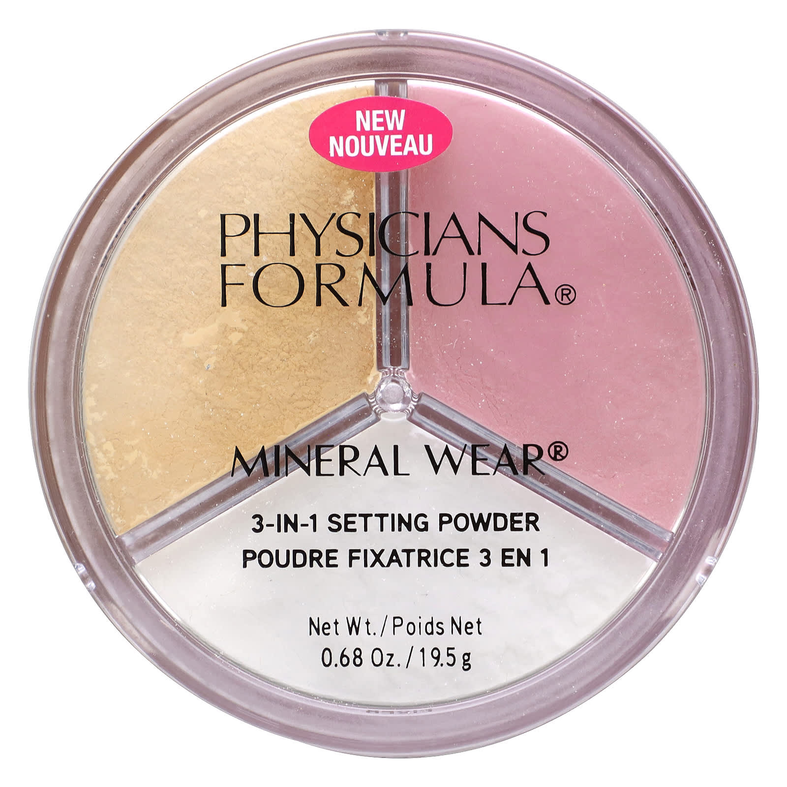 Physicians Formula, Mineral Wear, 3-In-1 Setting Powder, 0.68 oz (19.5 g) - Image 1