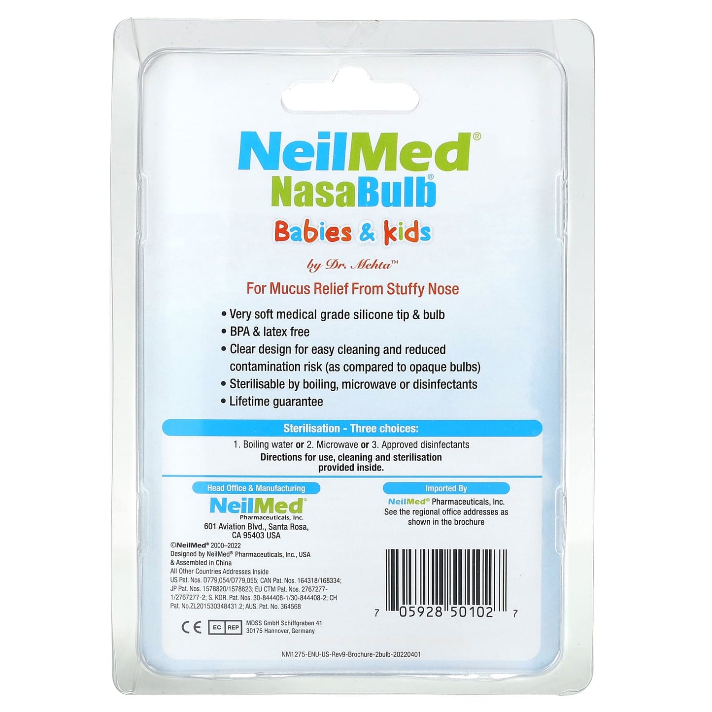 NeilMed, Babies & Kids, NasaBulb, Nasal Aspirator, 2 Aspirators, 1.69 oz (50 ml) Each - Image 2