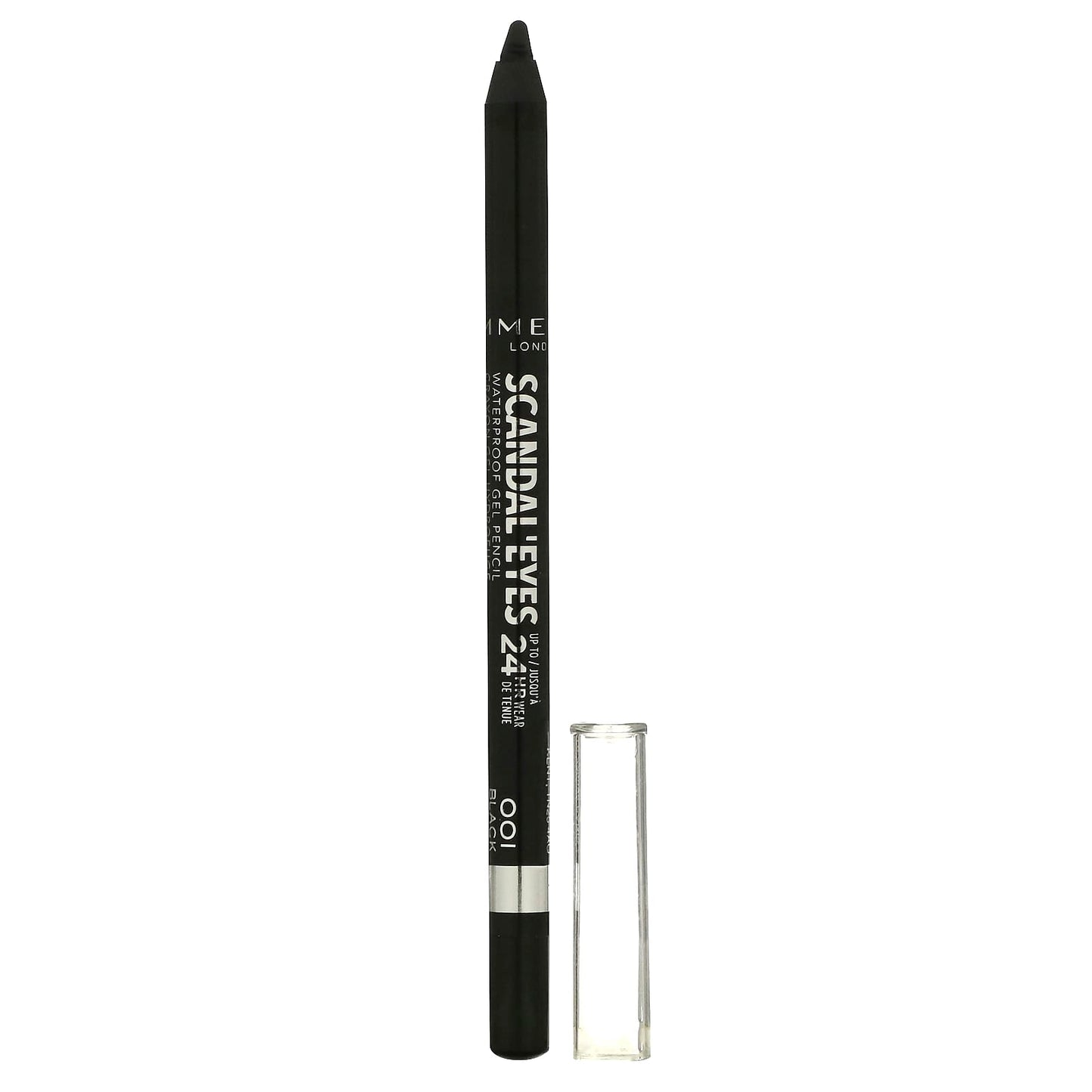 Rimmel London, Scandal'Eyes, Waterproof Gel Pencil, 001 Black, 0.04 oz (1.3 g) - Image 1