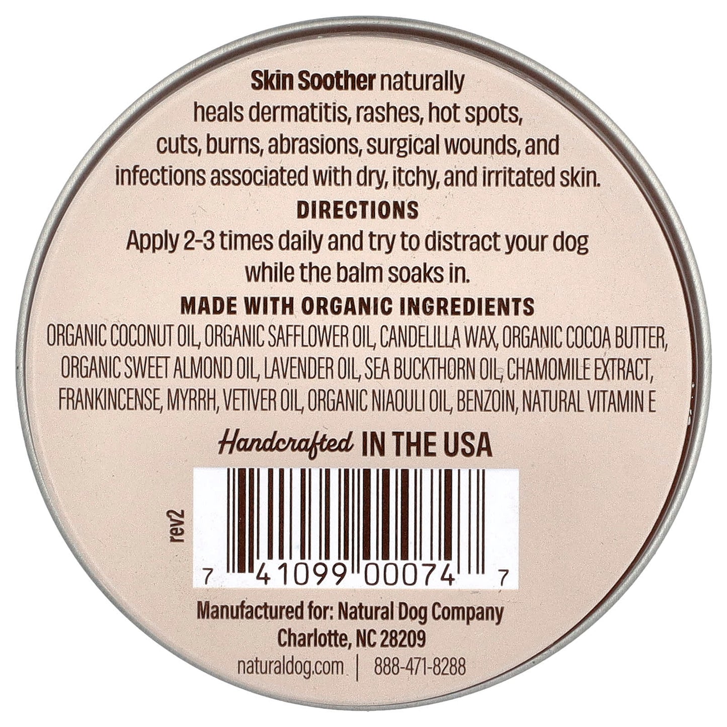 Natural Dog Company, Skin Soother, 2 oz (59 ml) - Image 2