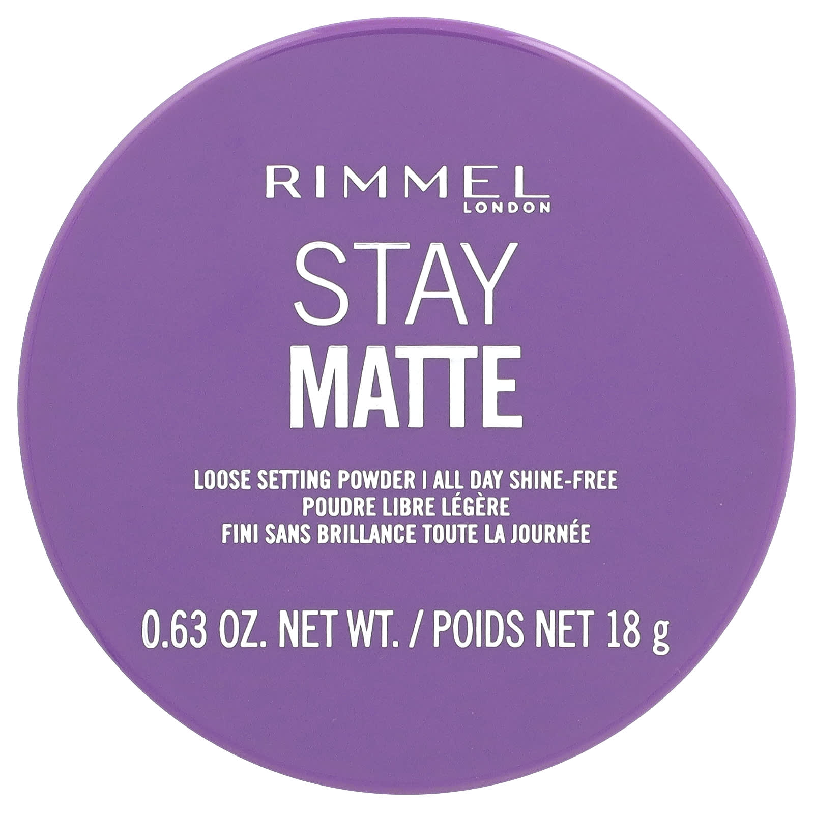 Rimmel London, Stay Matte, Loose Setting Powder, 001 Transparent, 0.63 oz (18 g) - Image 1