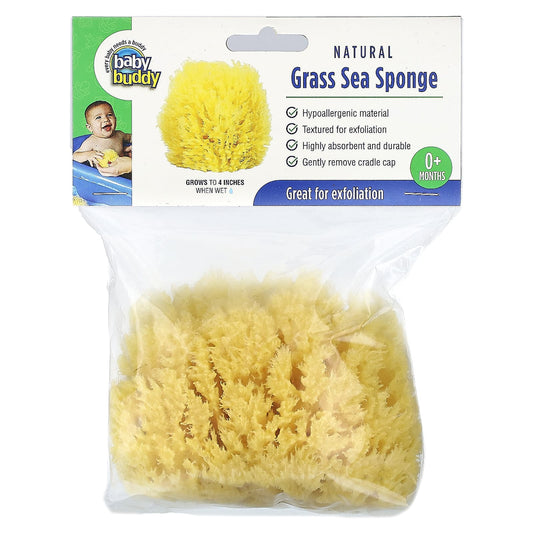 Natural Grass Sea Sponge for Baby Bath Time Essentials | Baby Buddy - Image 1