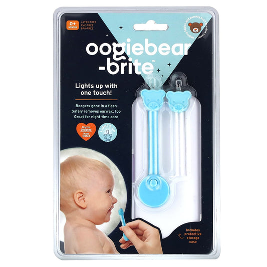 oogiebear, Brite, Baby Booger Remover, Nighttime LED Light, 0+ Months, 3 Piece Kit - Image 1