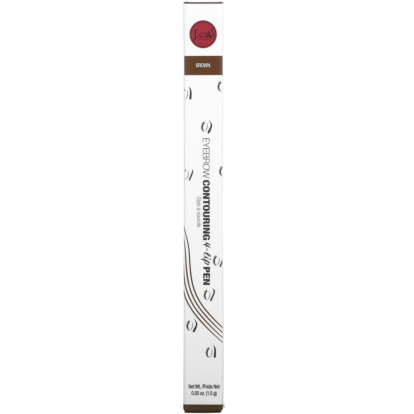 J.Cat Beauty Eyebrow Contouring 4-Tip Pen for Full & Natural Brows - Image 2