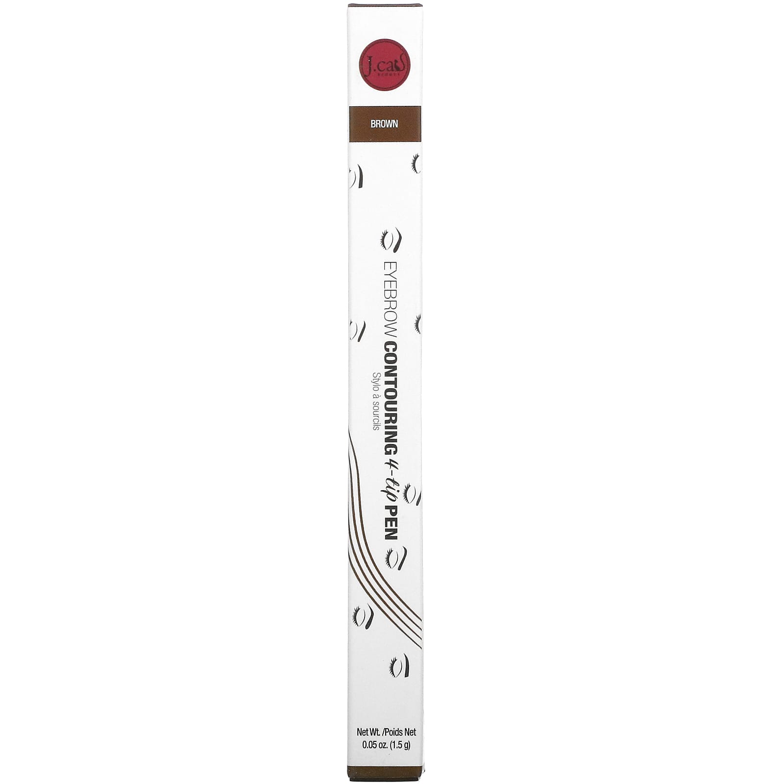 J.Cat Beauty Eyebrow Contouring 4-Tip Pen for Full & Natural Brows - Image 2