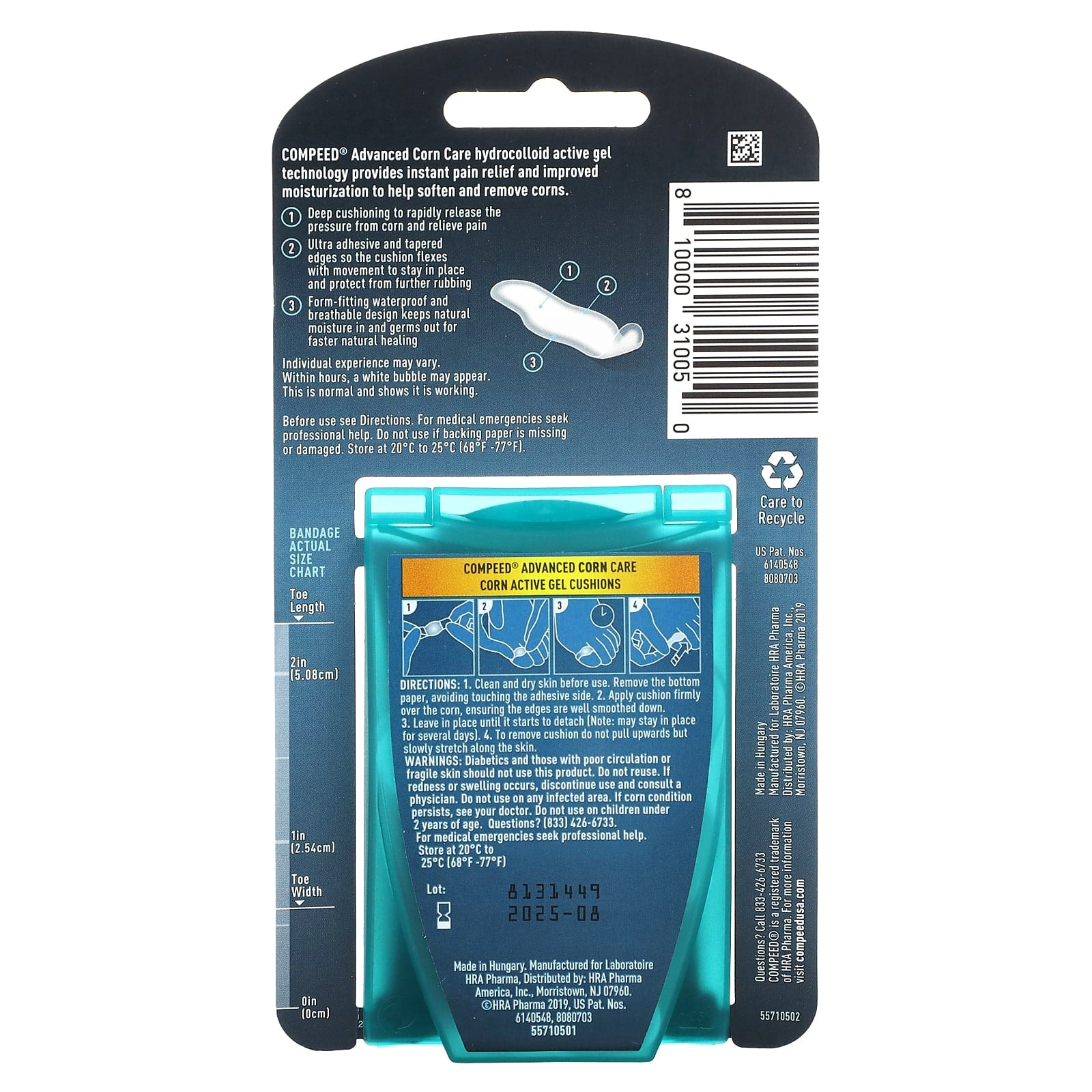 Compeed Advanced Corn Care, Instant Pain Relief & Moisturizing Gel Cushions - Image 2