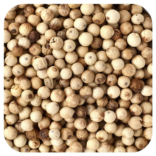 Organic White Peppercorns - Non-Irradiated & Fair Trade - 16 oz - Image 1