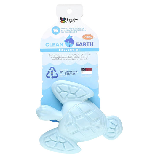 Spunky Pup, Clean Earth Hard Chews, Turtle, Chicken, 1 Toy - Image 1