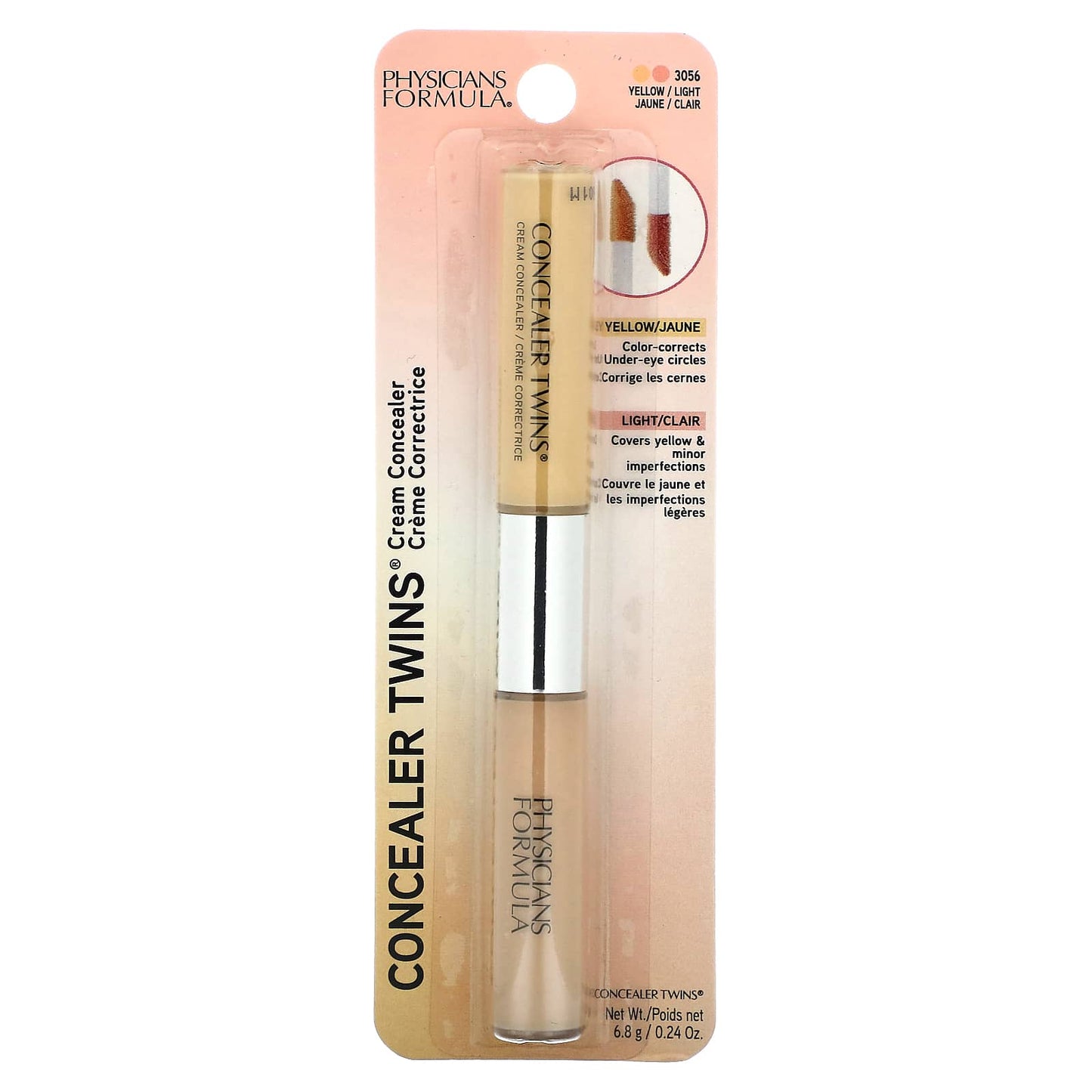 Physicians Formula, Concealer Twins Cream Concealer, 3056 Yellow/Light, 0.24 oz (6.8 g) - Image 2