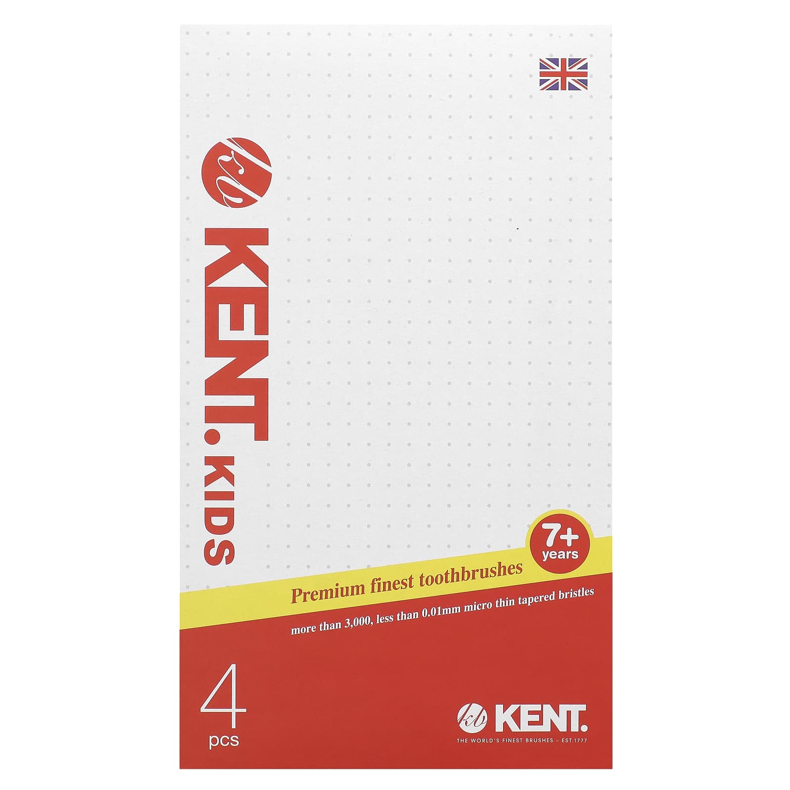 Kent, Kids Premium Finest Toothbrushes, 7+ Years, 4 Toothbrushes - Image 2