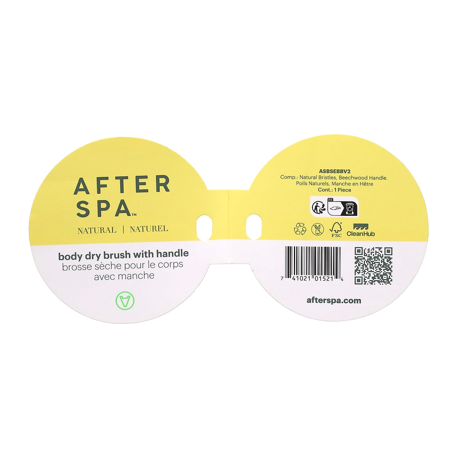 Dry Brush Body Exfoliator by AfterSpa - Detoxify & Soften Skin - Image 2