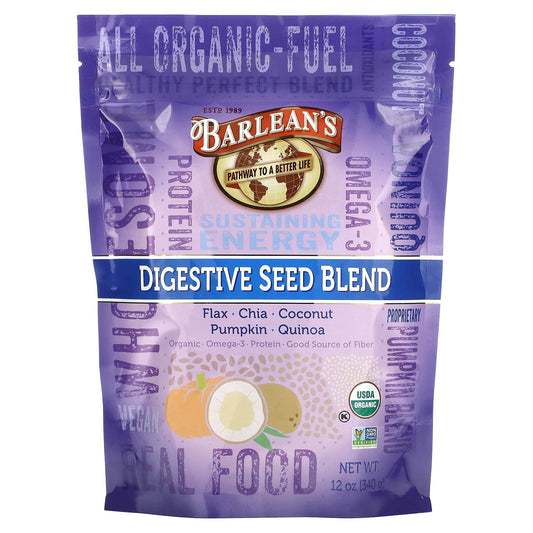 Support Digestive Health with Barlean's 12oz Organic Seed Blend - Image 1