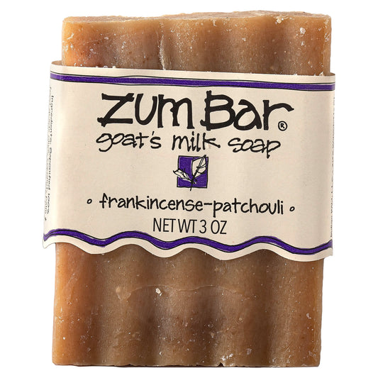 ZUM, Zum Bar, Goat's Milk Soap, Frankincense-Patchouli, 3 oz - Image 1