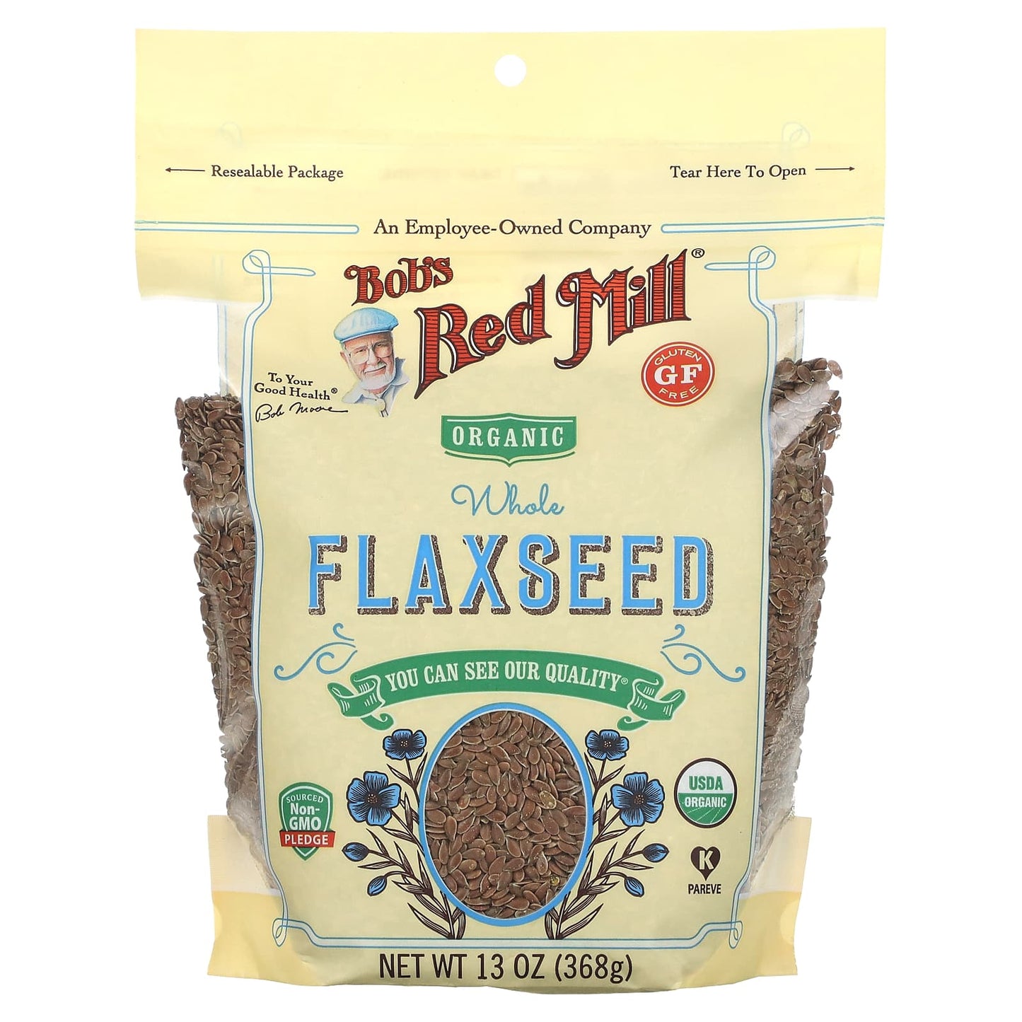 Organic Whole Flaxseed by Bob's Red Mill - Gluten Free & Non-GMO - Image 1