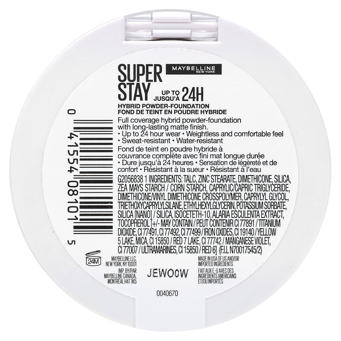 Maybelline, Super Stay, Hybrid Powder-Foundation, 312, 0.21 oz (6 g) - Image 2