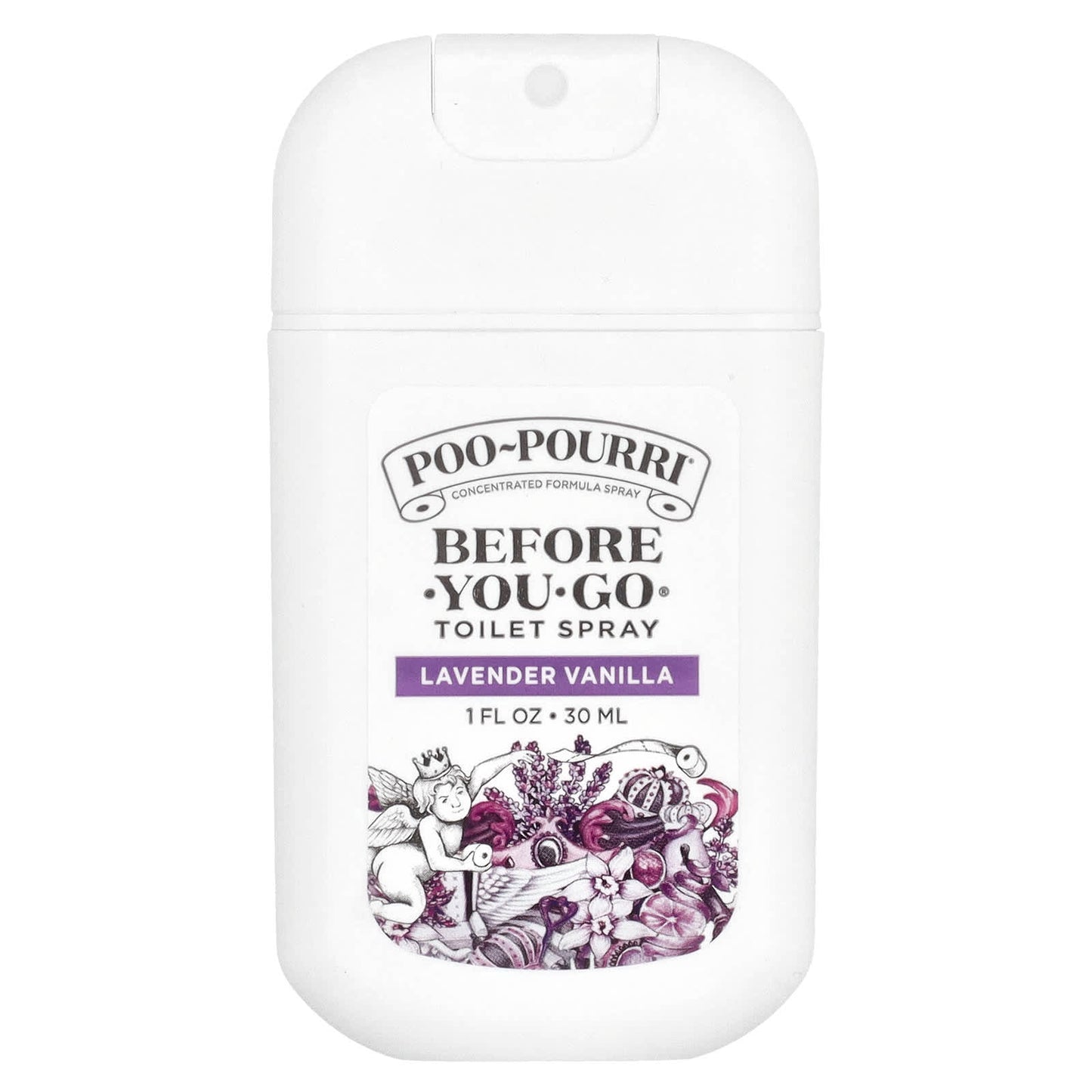 Poo-Pourri, Before-You-Go® Toilet Spray, Lavender Vanilla, 1 fl oz (30 ml) - Image 1