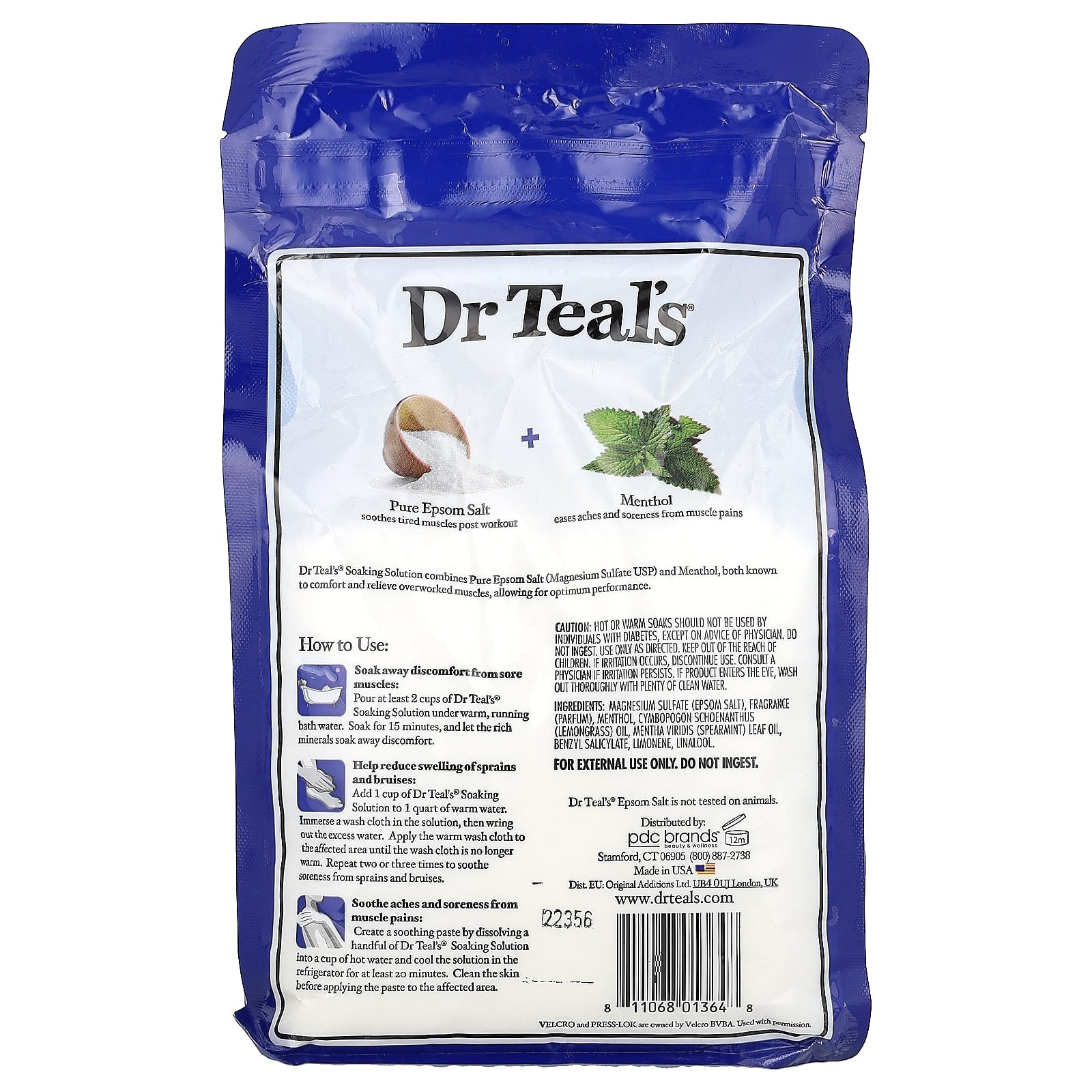Dr. Teal's Pure Epsom Salt Soaking Solution for Post-Workout Recovery - Image 2