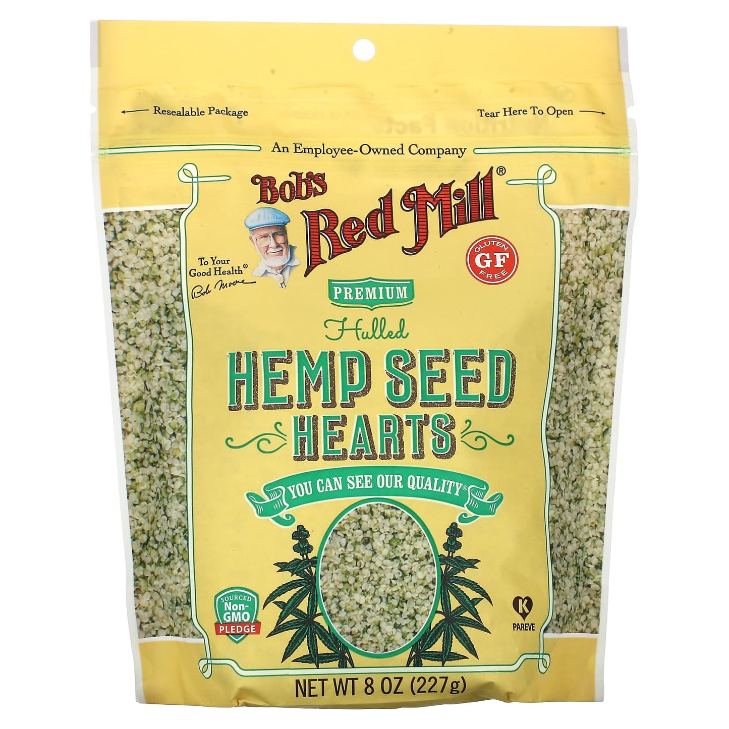Bob's Red Mill, Hulled Hemp Seed Hearts - Gluten-Free, High-Protein Snack (8 oz) - Image 1