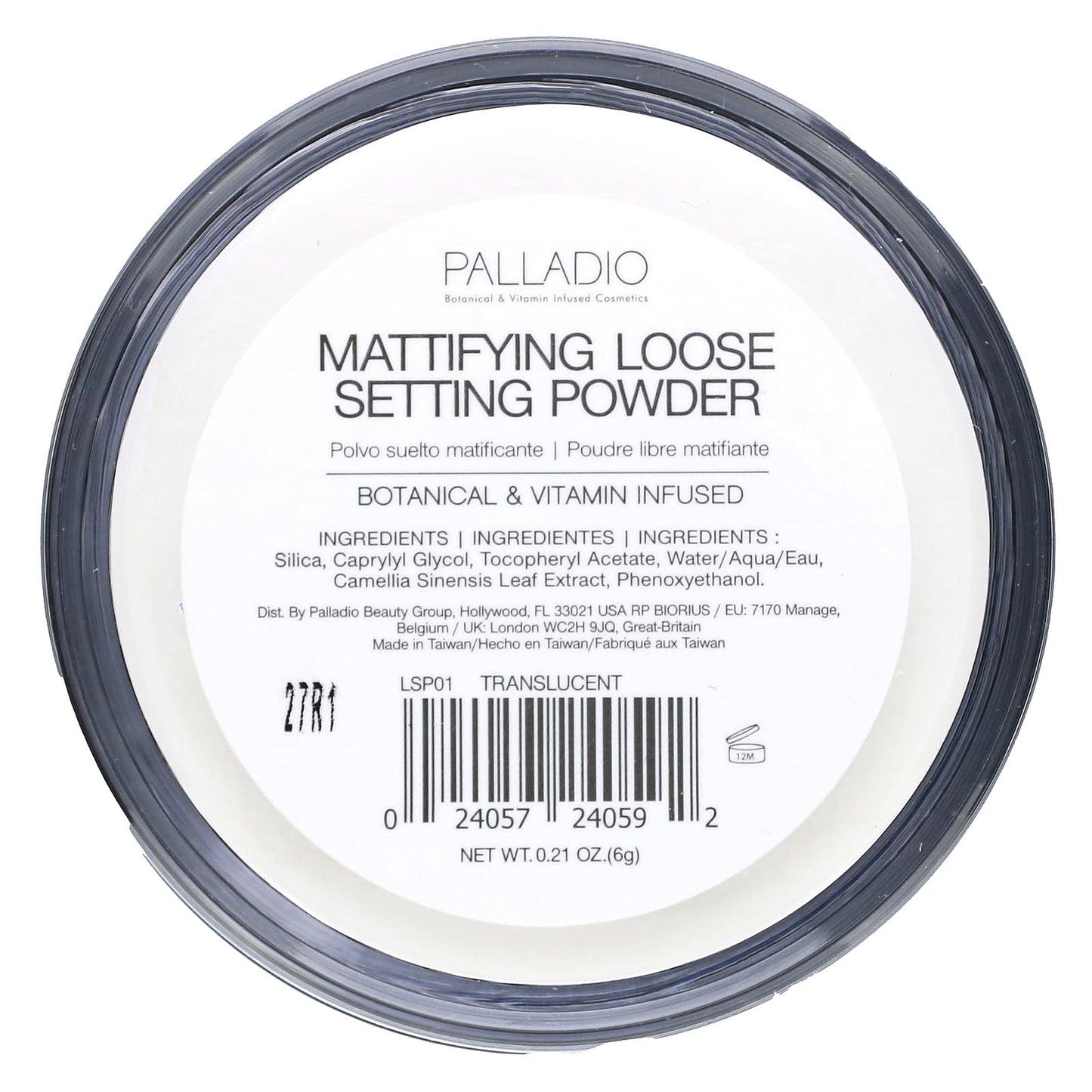 Palladio, 4Ever + Ever, Mattifying Loose Setting Powder with Green Tea, Translucent, 0.21 oz (6 g) - Image 2