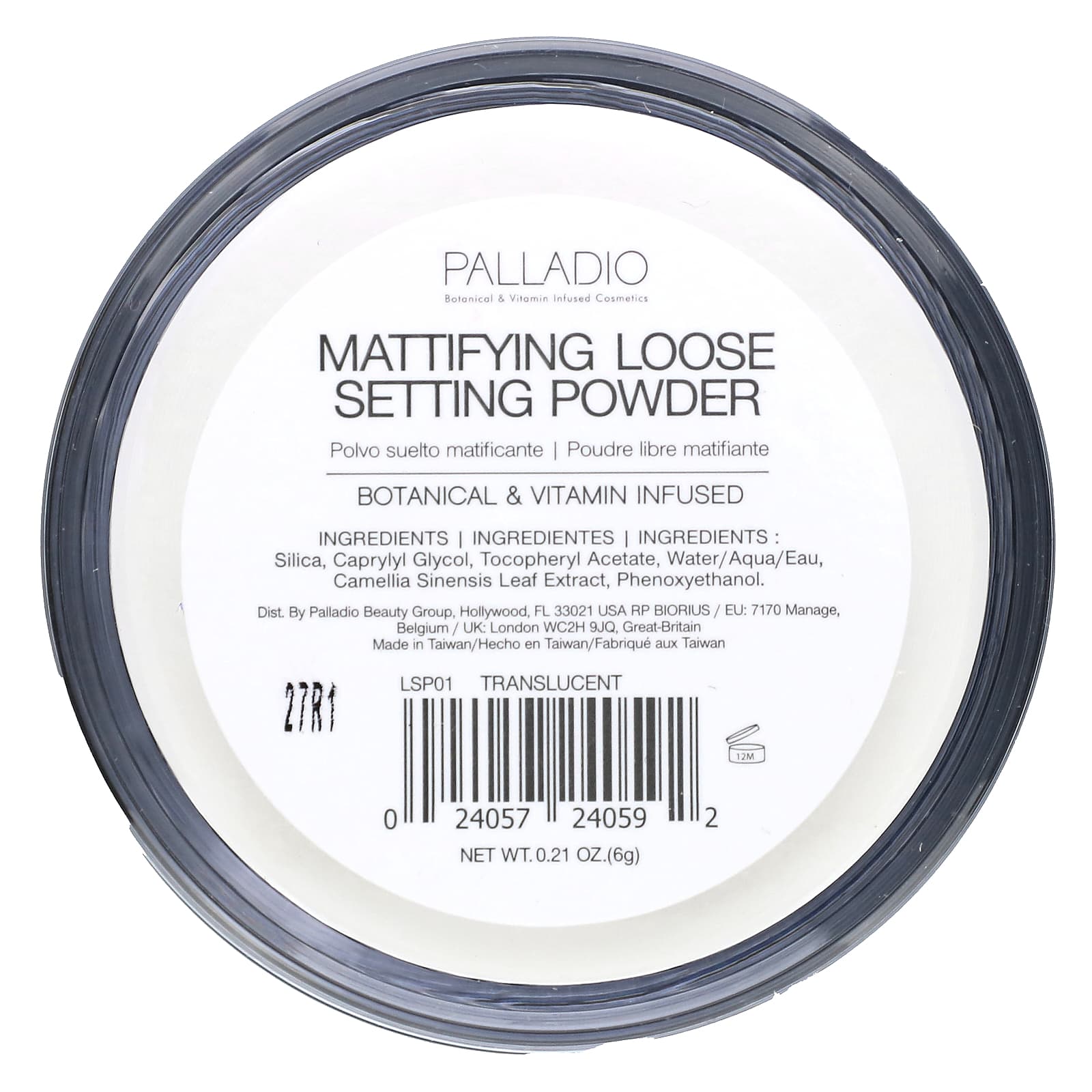 Palladio, 4Ever + Ever, Mattifying Loose Setting Powder with Green Tea, Translucent, 0.21 oz (6 g) - Image 2