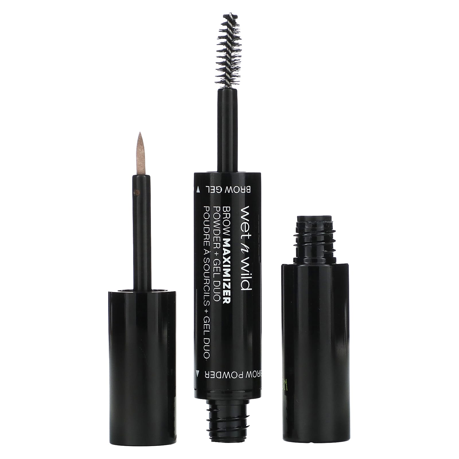 wet n wild, Brow Maximizer, Powder + Gel Duo, 1115504 Neutral Brown, 1 Count - Image 1