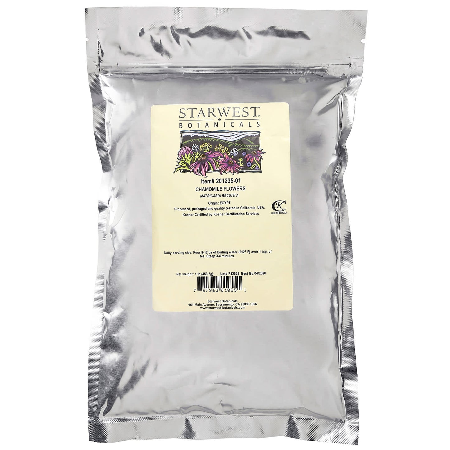 Starwest Botanicals, Chamomile Flowers , 1 lb (453.6 g) - Image 2
