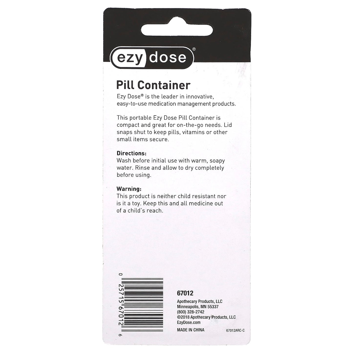 Ezy Dose Portable Medication Container - Secure & Easy-to-Use - Image 2