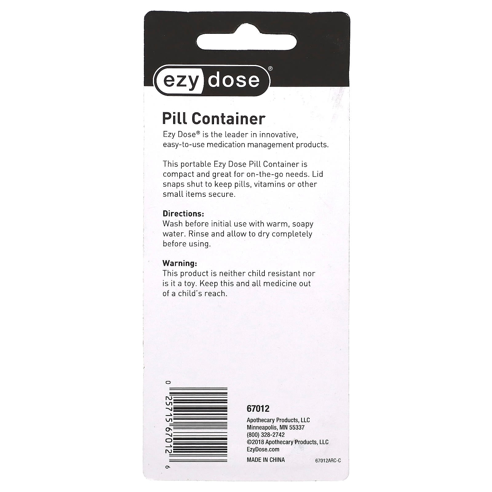 Ezy Dose Portable Medication Container - Secure & Easy-to-Use - Image 2
