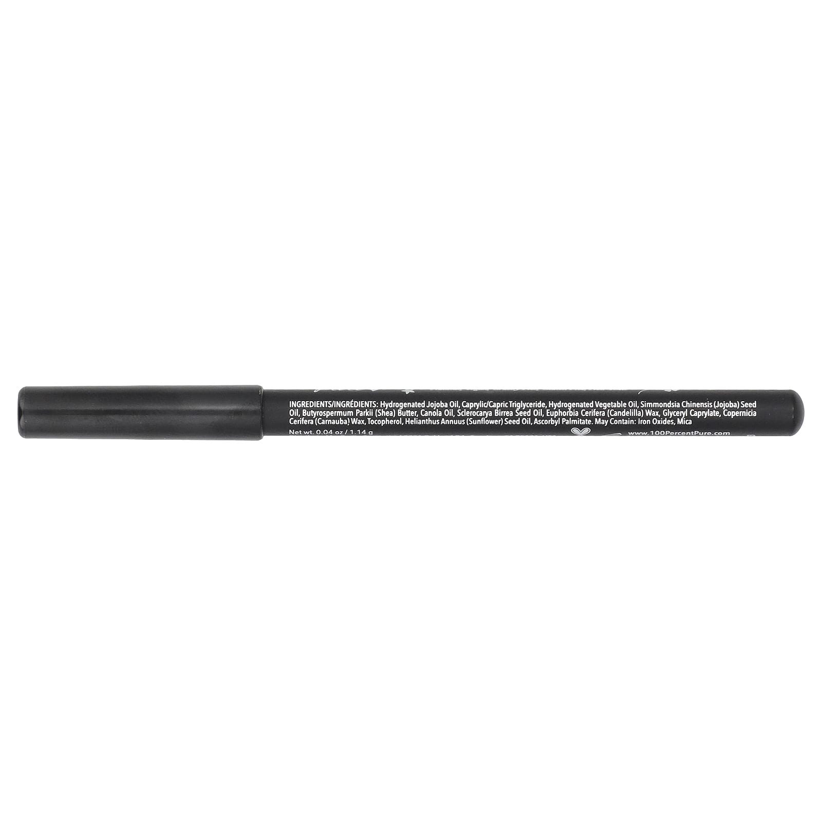 100% Pure, Creamy Long Last Eyeliner, Blackest, 0.04 oz (1.14 g)