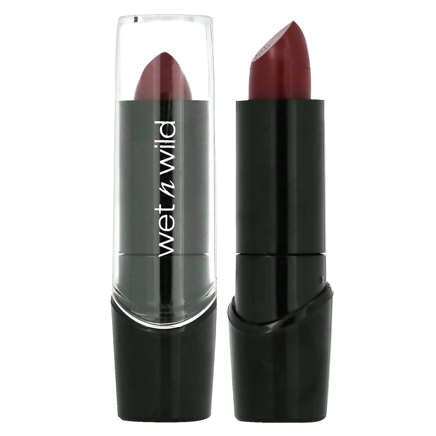 wet n wild, Silk Finish Lipstick, 536A Dark Wine, 0.13 oz (3.6 g) - Image 1