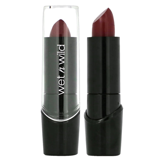 wet n wild, Silk Finish Lipstick, 536A Dark Wine, 0.13 oz (3.6 g) - Image 1