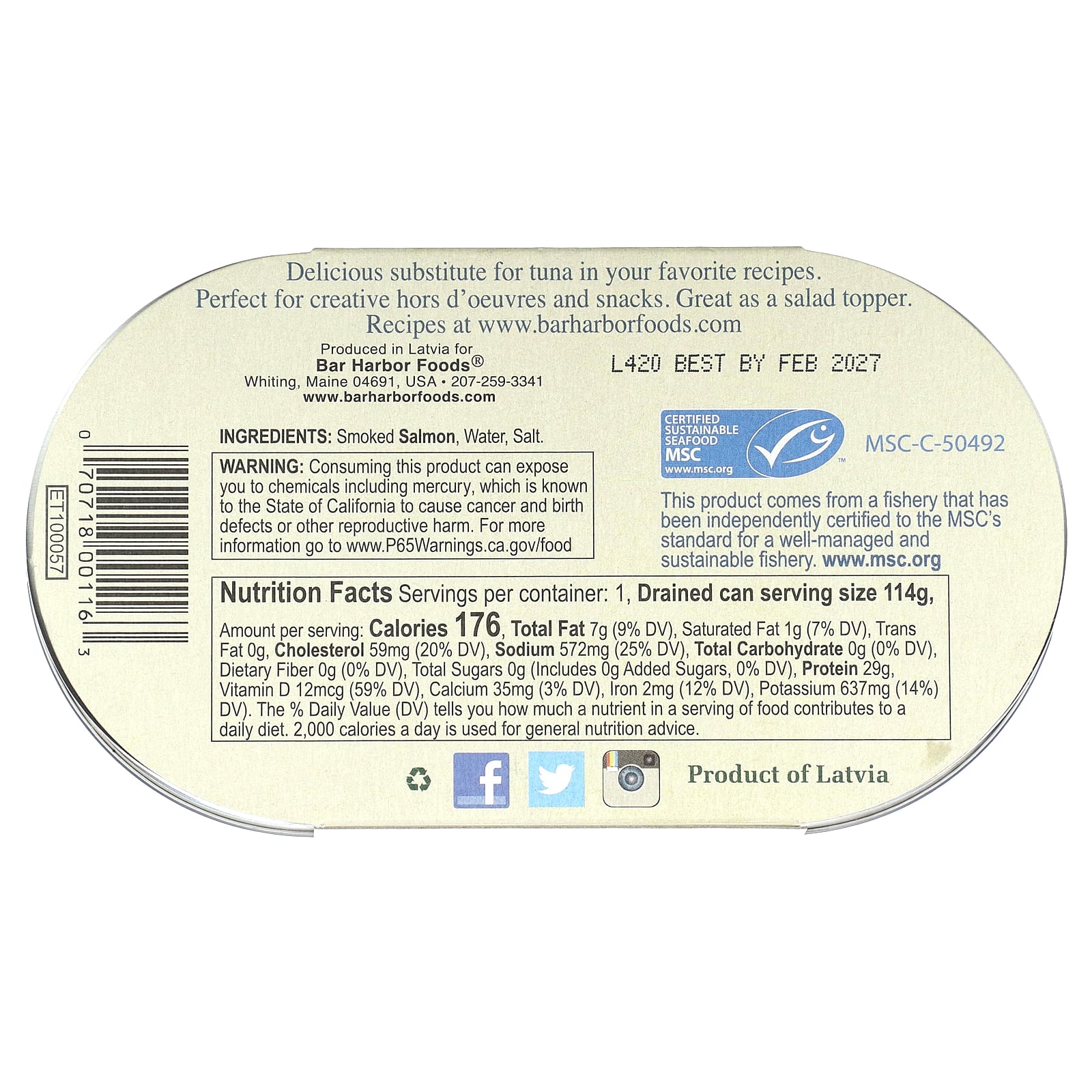 Wild Smoked Alaskan Salmon Fillets by Bar Harbor, Sustainable & Delicious - Image 2