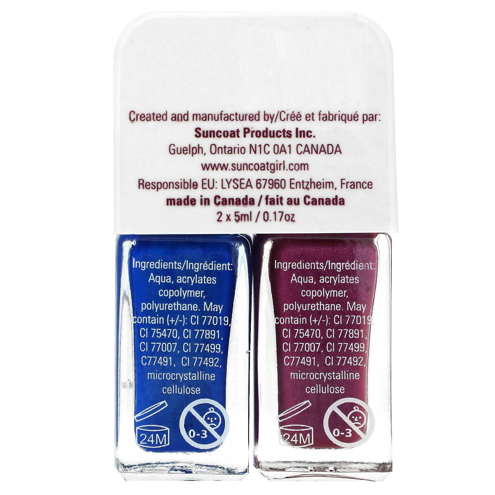 SuncoatGirl, Hunnies Nail Polish Duo Set, 2 Piece Set - Image 2