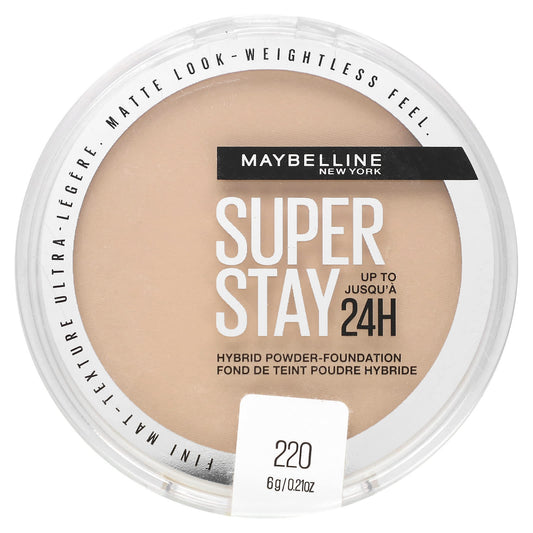 Maybelline, Super Stay, Hybrid Powder-Foundation, 220, 0.21 oz (6 g) - Image 1