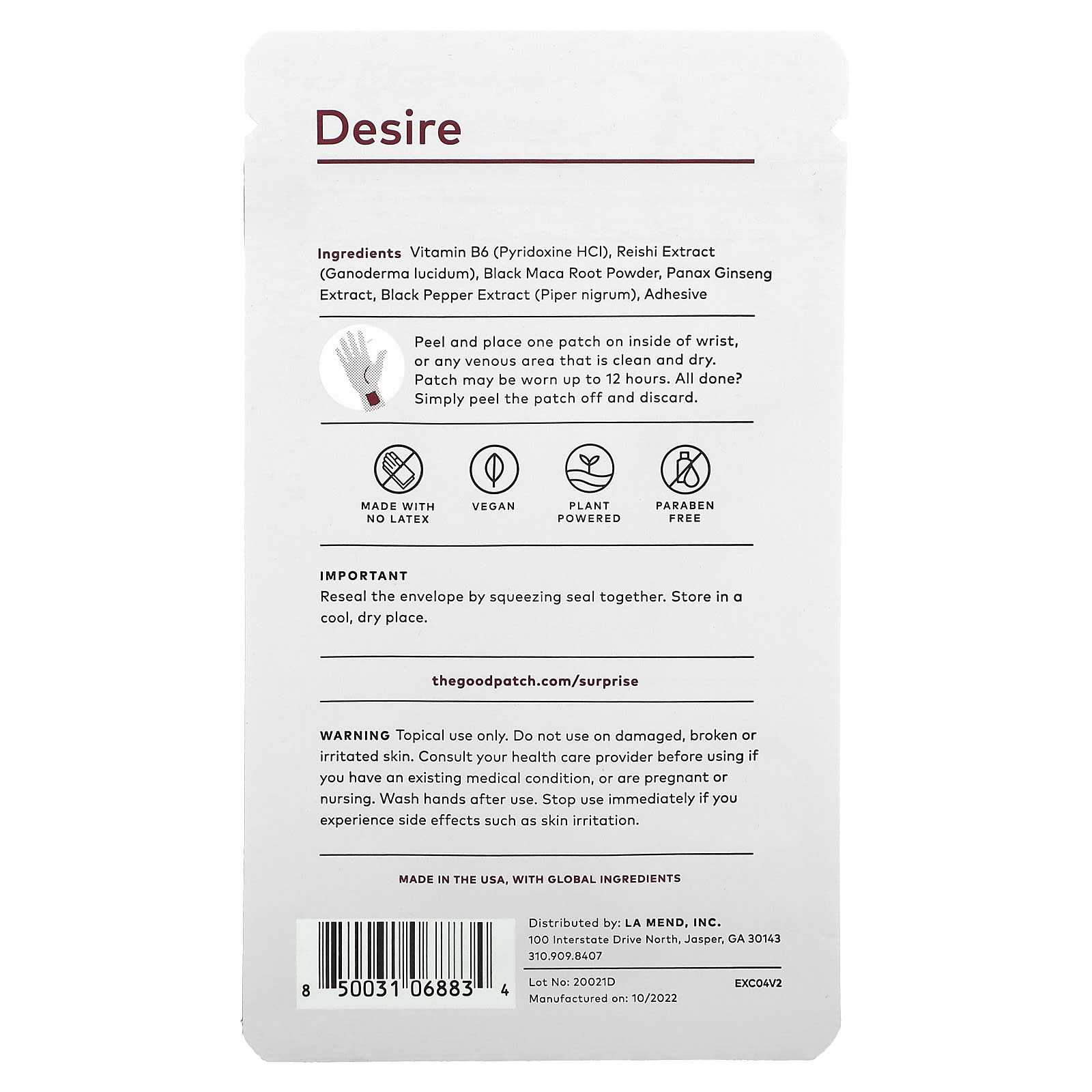 The Good Patch, Desire, 4 Patches - Image 2