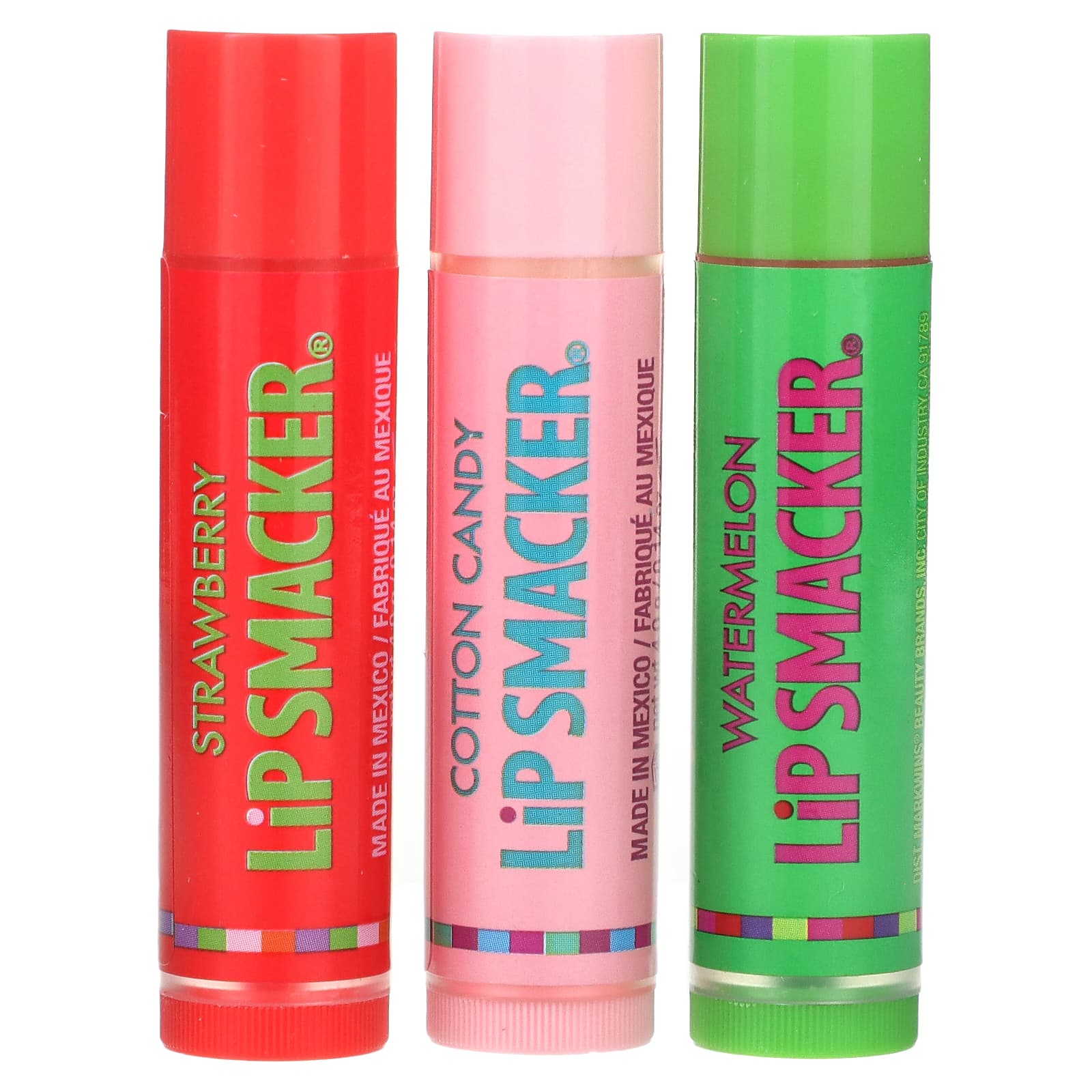 Lip Smacker, Lip Balm, Original & Best Flavors, 3 Pack, 0.14 oz (4 g) Each - Image 1