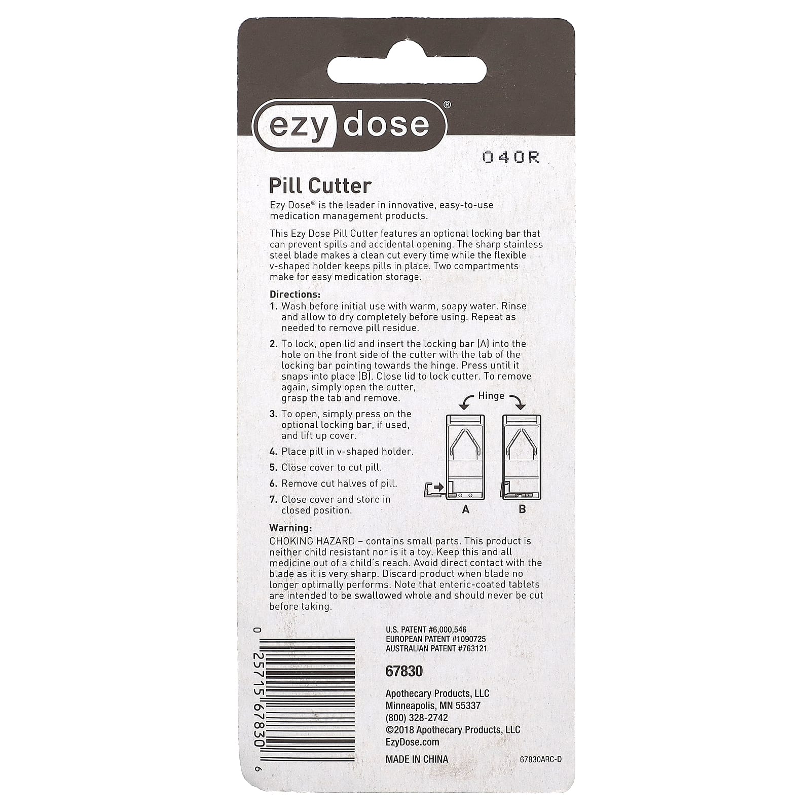 Ezy Dose Pill Cutter with Safety Lock for Easy Medication Management - Image 2