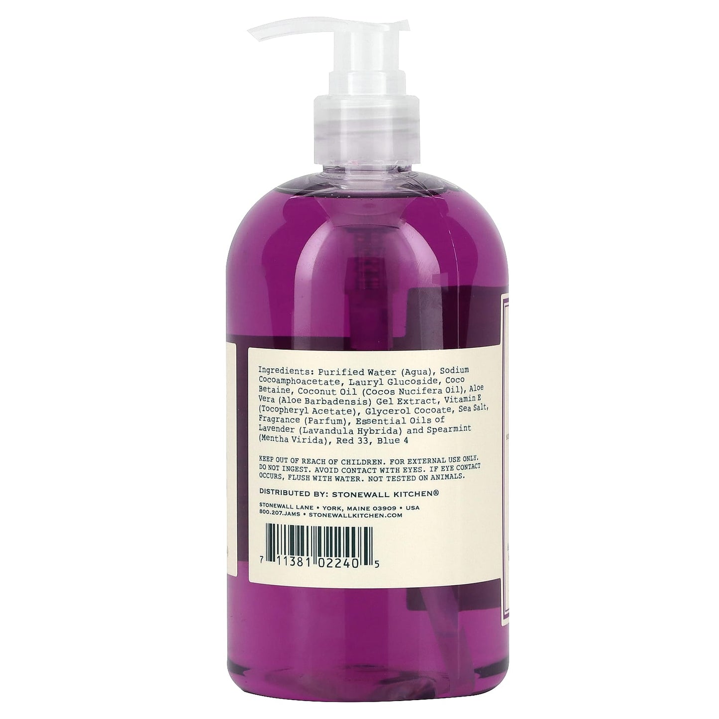 Stonewall Kitchen, Hand Soap, Lavender Mint, 16.9 fl oz (500 ml) - Image 2