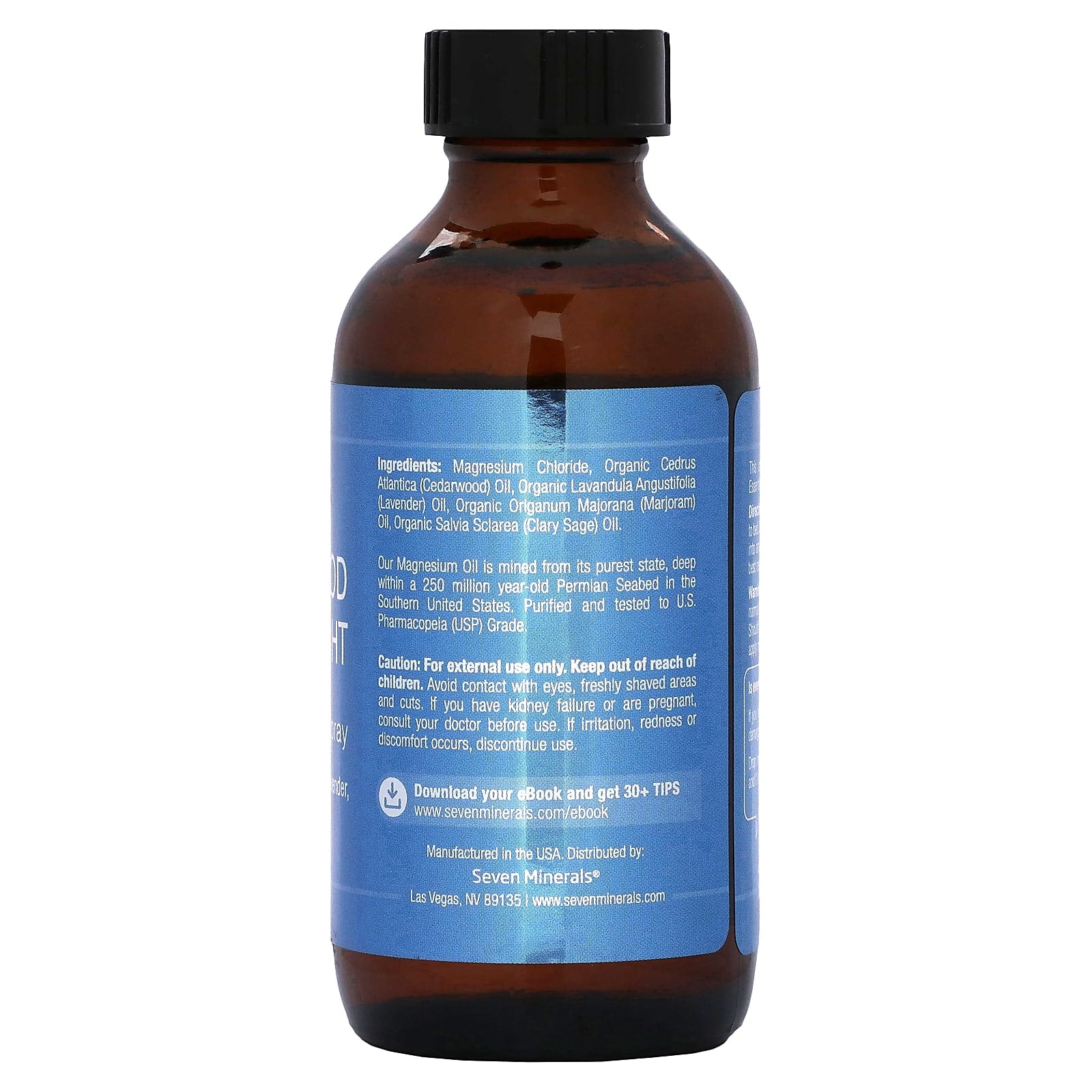 Seven Minerals, Good Night, Magnesium Oil Spray, 4 fl oz (118 ml) - Image 2