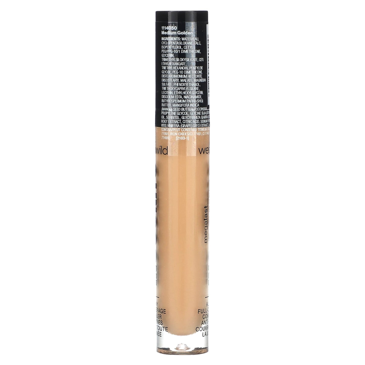 wet n wild, MegaLast, Incognito, All-Day Full Coverage Concealer, 1114050 Medium Golden, 0.18 fl oz (5.5 ml) - Image 2