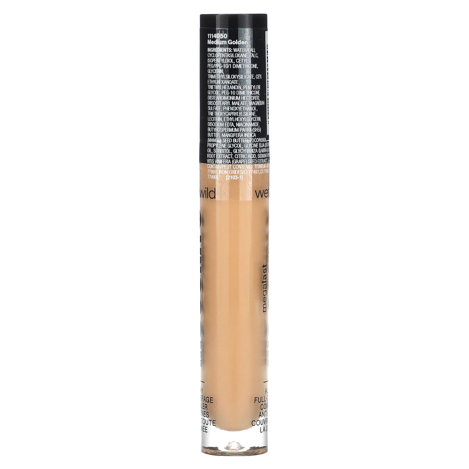 wet n wild, MegaLast, Incognito, All-Day Full Coverage Concealer, 1114050 Medium Golden, 0.18 fl oz (5.5 ml) - Image 2