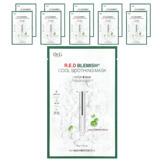 Dr. G R.E.D Blemish Cooling Beauty Mask - 10 Face Masks - Image 1