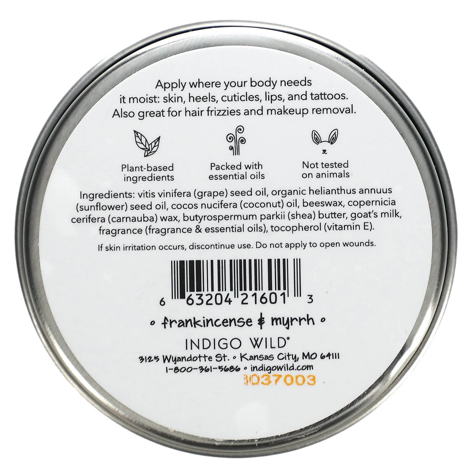 ZUM, Body Balm, Frankincense & Myrrh, 2.5 oz (70 g) - Image 2